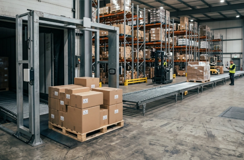rfid-solution-warehouse Warehouse with RFID technology