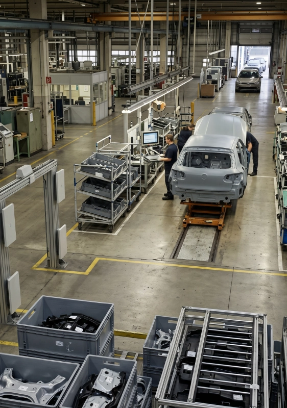 automotive-production Automotive production line with RFID technology