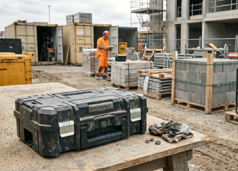 construction-site Construction site with RFID asset tracking