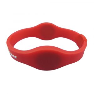 Silicone dual RFID NFC wristband