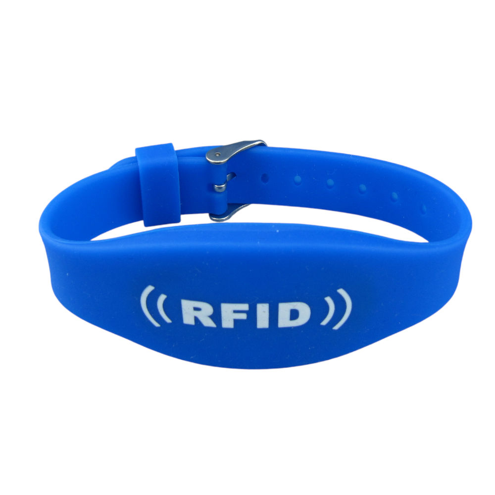 Silicone RFID NFC wristband with watch buckle
